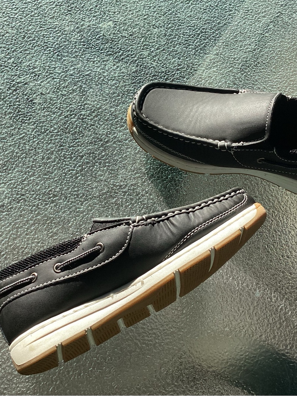 Boys Slip-On Loafers with Contrasting Sole